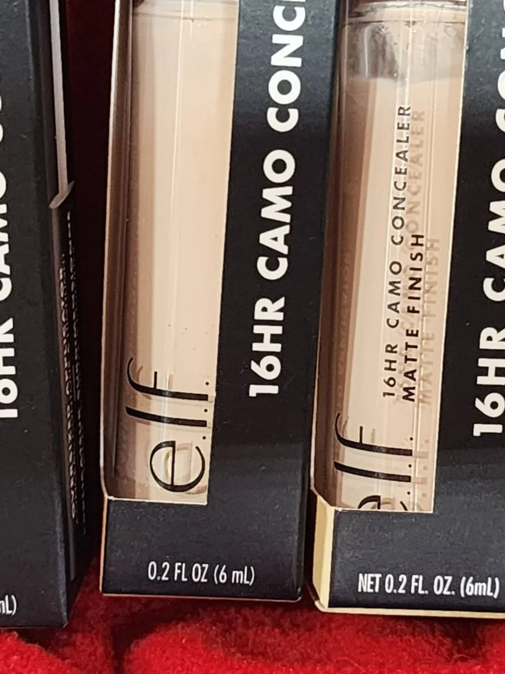 E.L.F. 16HR Camo Concealer .2fl oz. Full Coverage Matte Finish Light Peach 3CT